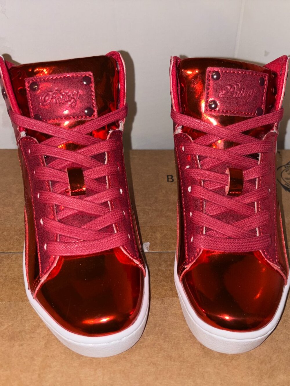 Pastry - Pop Tart Glitter High Top Sneakers - Dance / Cheer Sneakers - Size 2